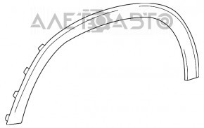 Накладка арки крыла передняя левая Mercedes W167 GLE 350 450 20-23 структура