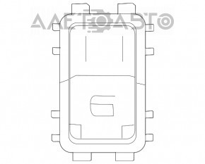 Управление стеклоподъемником задним правым Mercedes W167 GLE 350 450 20-23 хром