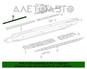 Підсвічування порога переднє ліве Mercedes W167 GLE 350 450 20-23