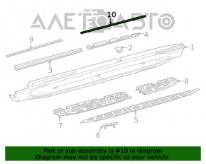 Подсветка порога задняя правая Mercedes W167 GLE 350 450 20-23