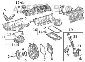 Корпус електродвигуна АКПП Mercedes W167 GLE 450 20-23