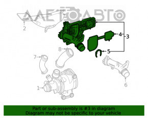 Корпус термостата у зборі Mercedes W167 GLE 450 20-23 3.0h