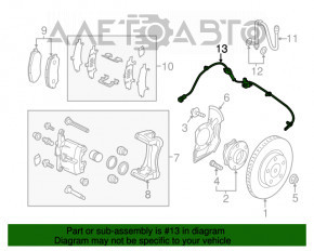 Датчик ABS передній лев Mazda 3 14-18 BM