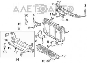 Планка замка капота Mazda 3 14-18 BM новый OEM оригинал