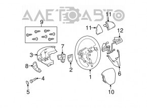 Кермо голий Mazda3 MPS 09-13