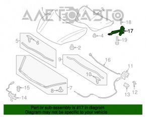 Петля капота левая Mazda3 MPS 09-13