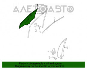 Скло двері перед лев Mazda3 MPS 09-13