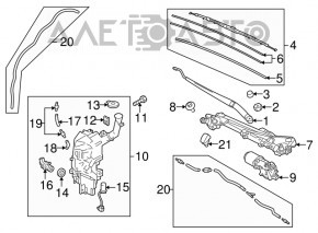 Трапеція двірників очисника Mazda3 MPS 09-13