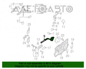 Замок двери передней правой Mazda3 MPS 09-13