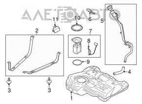 Заливная горловина топливного бака Ford Escape MK3 13-