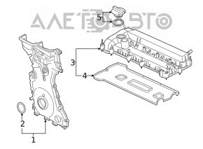 Передняя крышка двигателя Ford Fusion mk5 13-20 2.5