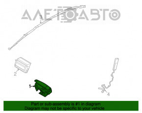 Подушка безопасности airbag в руль водительская Ford Flex 13-19 дорест черн