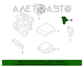 Датчик подушки безпеки задній лев Ford Transit Connect MK2 13-