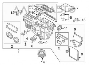 Печка в сборе Ford Fusion mk5 13-20 manual