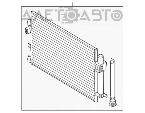 Радиатор кондиционера конденсер Ford Focus mk3 15-18 2.0 рест, примят