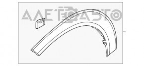 Накладка арки крила передня прав Hyundai Tucson 16-20 новий неоригінал
