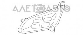 Обрамлення птф лев Kia Optima 14-15 рест LED новий неоригінал