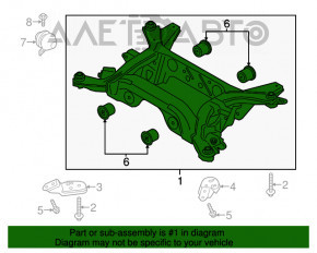 Підрамник задній Ford Mustang mk6 15- АКПП