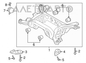 Підрамник задній Ford Mustang mk6 15- АКПП