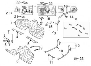 Захист бензобака Ford Mustang mk6 15-17