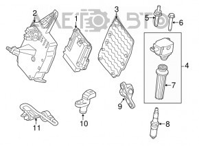 Блок ECU компьютер двигателя Lincoln MKC 15-