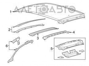 Дах метал Ford Edge 15 - без люка