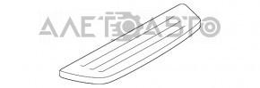 Накладка порога задняя внешняя правая Mazda 6 13-21 черная