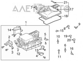 Кришка накладка инвертера Toyota Prius 20 04-09