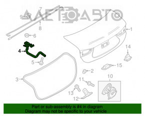 Петля кришки багажника ліва Mazda 6 13-15