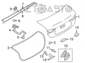 Петля кришки багажника ліва Mazda 6 13-15