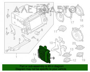 Підсилювач аудіо Mazda 6 13-17 usa BOSE