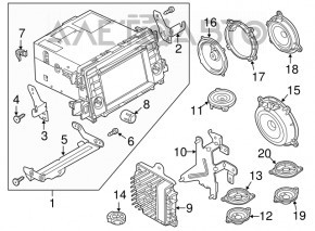 Підсилювач аудіо Mazda 6 13-17 usa BOSE