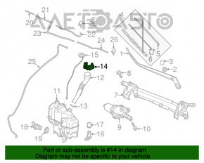 Кріплення горловини бачка омивача Mazda 6 13-17 новий OEM оригінал