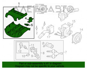 Оздоблення рульової колонки Mazda CX-7 06-09