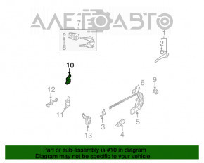 Петля двері верхня перед лев Mazda6 03-08