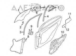 Стекло двери задней правой Mazda6 03-08