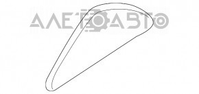 Скло двері трикутник зад прав Mazda6 03-08