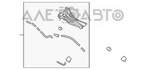 Решітка двірників пластик прав Mazda6 09-13