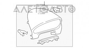 Накладка щитка приладів Mazda6 09-13