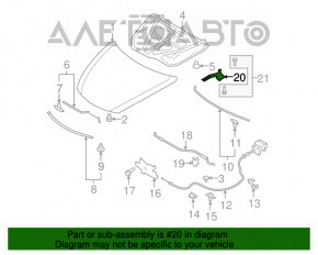 Петля капота права Mazda6 09-13