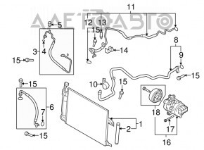 Радіатор кондиціонера конденсер Mazda6 09-13 2.5