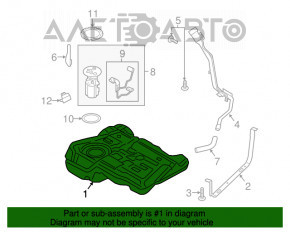 Паливний бак Ford Escape MK3 17-19 рест