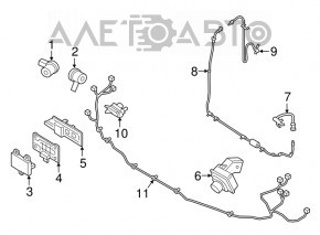 Парктронік заднього бампера Ford Escape MK4 20- новий OEM оригінал