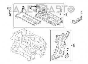 Передняя крышка двигателя Ford Explorer 20- 2.3T