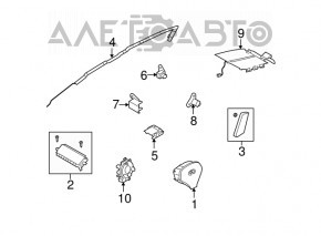 Подушка безпеки airbag сидіння прав Infiniti G25 G35 G37 4d 06-14