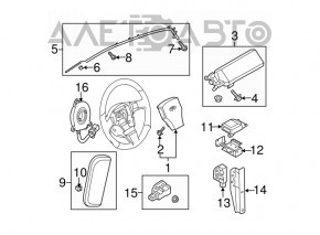 Подушка безпеки airbag бічна шторка ліва Infiniti G37 4d 06-07