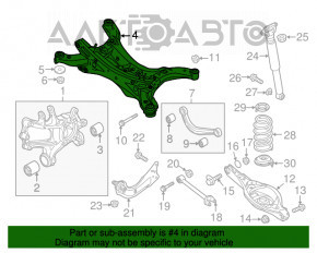 Підрамник задній Mazda CX-5 13-16 FWD