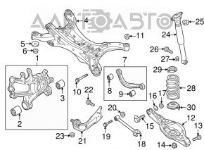 Подрамник задний Mazda CX-5 13-16 FWD