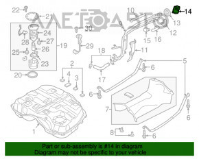 Пробка паливного бака Mazda6 13-17 2.5 usa