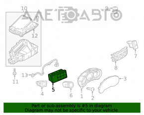 Підрульовий перемикач лев Mazda CX-5 13-16